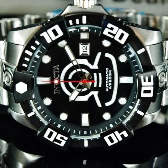 Men's Grand Diver Automatic 46mm Black Watch! New!
